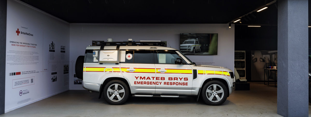 DEFENDER MARKS 70 YEARS OF BRITISH RED CROSS PARTNERSHIP WITH LAND